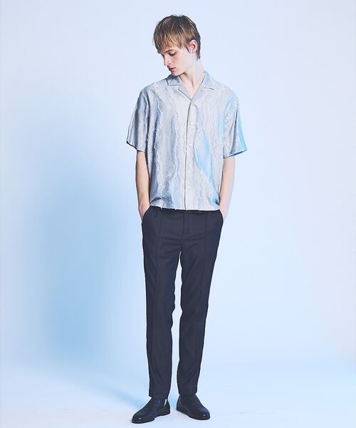 5351POUR LES HOMMES / 5351プール・オム シャツ・ブラウス | カットジャカード オープンカラーシャツ【予約】 | 詳細14