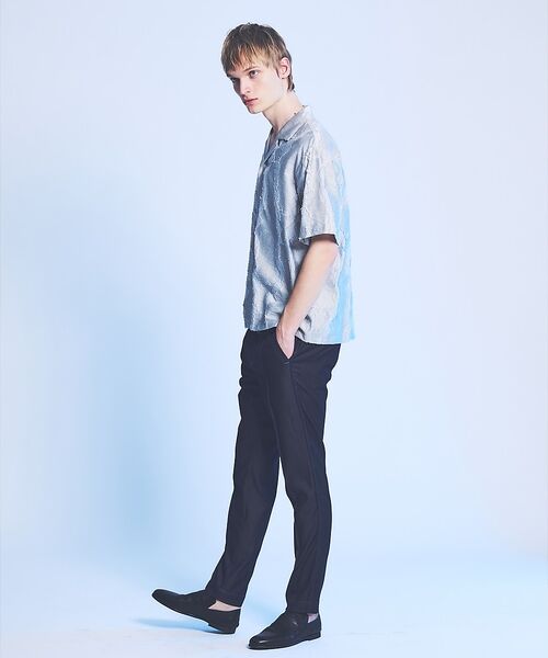 5351POUR LES HOMMES / 5351プール・オム シャツ・ブラウス | カットジャカード オープンカラーシャツ【予約】 | 詳細15