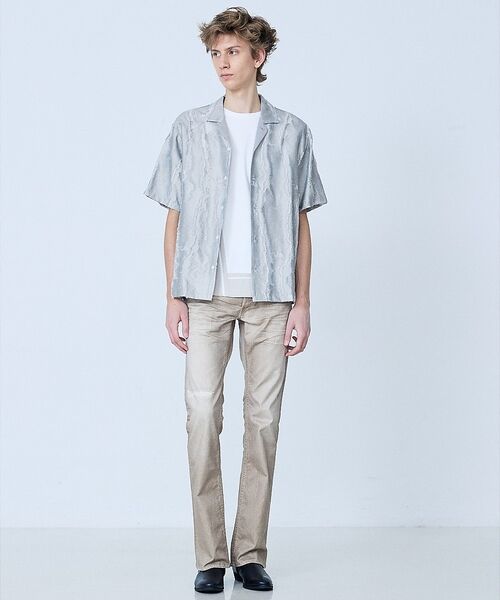 5351POUR LES HOMMES / 5351プール・オム シャツ・ブラウス | カットジャカード オープンカラーシャツ【予約】 | 詳細8