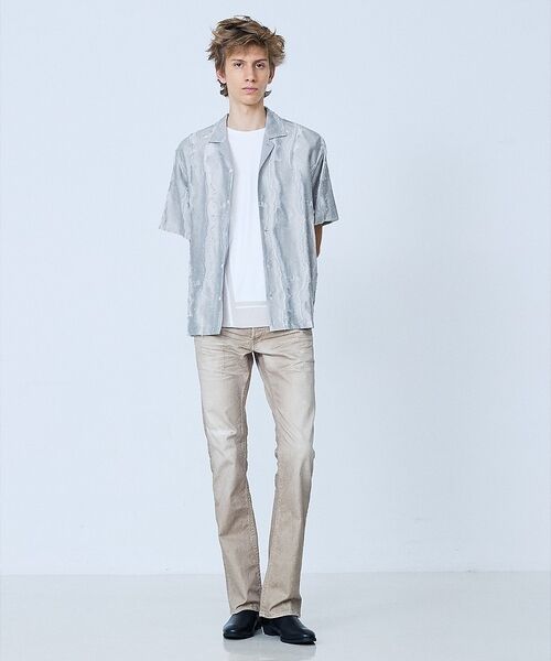 5351POUR LES HOMMES / 5351プール・オム シャツ・ブラウス | カットジャカード オープンカラーシャツ【予約】 | 詳細9