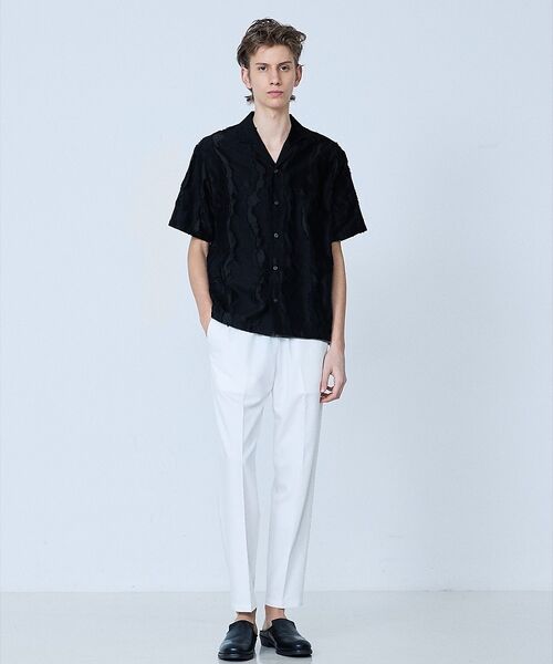 5351POUR LES HOMMES / 5351プール・オム シャツ・ブラウス | カットジャカード オープンカラーシャツ【予約】 | 詳細25