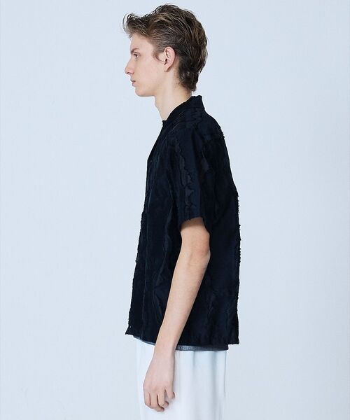 5351POUR LES HOMMES / 5351プール・オム シャツ・ブラウス | カットジャカード オープンカラーシャツ【予約】 | 詳細17