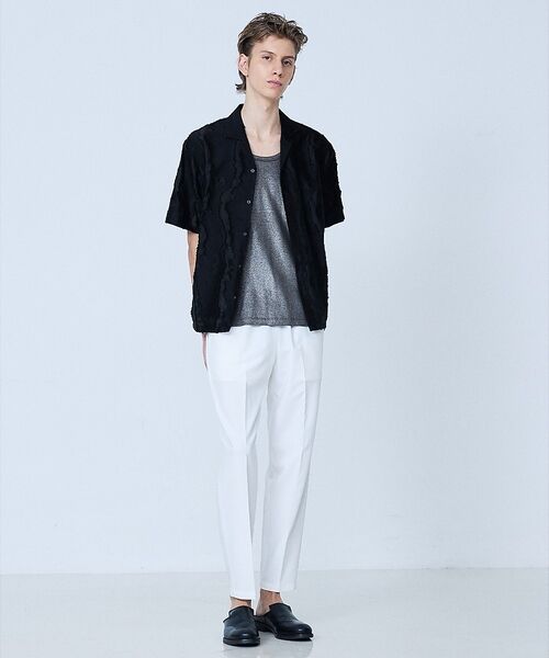 5351POUR LES HOMMES / 5351プール・オム シャツ・ブラウス | カットジャカード オープンカラーシャツ【予約】 | 詳細24