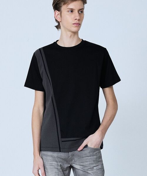 5351POUR LES HOMMES / 5351プール・オム Tシャツ | 【L-Line】半袖 Tシャツ【予約】（ブラック）