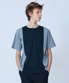 5351POUR LES HOMMES / 5351プール・オム Tシャツ | 【異素材MIX】半袖 Tシャツ【予約】