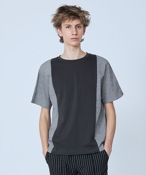 5351POUR LES HOMMES / 5351プール・オム Tシャツ | 【異素材MIX】半袖 Tシャツ | 詳細18
