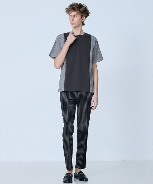 5351POUR LES HOMMES / 5351プール・オム Tシャツ | 【異素材MIX】半袖 Tシャツ | 詳細19