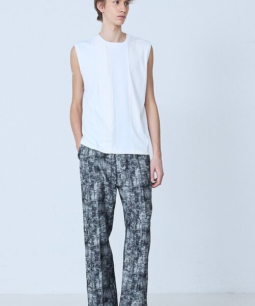 5351POUR LES HOMMES / 5351プール・オム Tシャツ | 【コンビネーション】ノースリーブ Tシャツ【予約】 | 詳細1