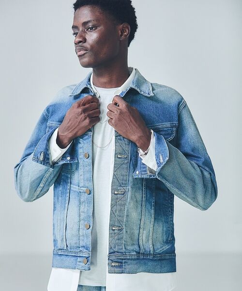 5351POUR LES HOMMES / 5351プール・オム Gジャン・デニムジャケット | 【コラボ企画/セットアップ対応】LEE/リー 101Z デニムジャケット/Gジャ | 詳細5