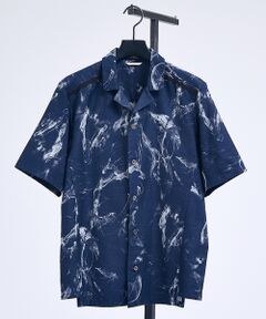 5351POUR LES HOMMES / 5351プール・オム シャツ・ブラウス | 【セットアップ対応】スモーク ジャガード 半袖シャツ【予約】