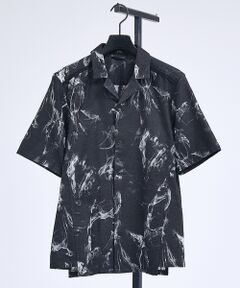 5351POUR LES HOMMES / 5351プール・オム シャツ・ブラウス | 【セットアップ対応】スモーク ジャガード 半袖シャツ【予約】