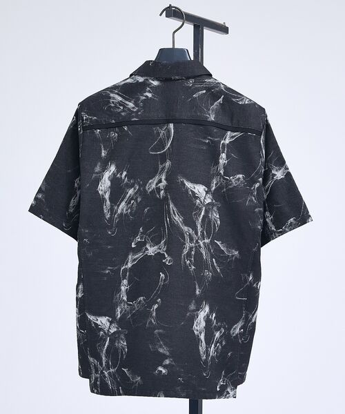 5351POUR LES HOMMES / 5351プール・オム シャツ・ブラウス | 【セットアップ対応】スモーク ジャガード 半袖シャツ【予約】 | 詳細3