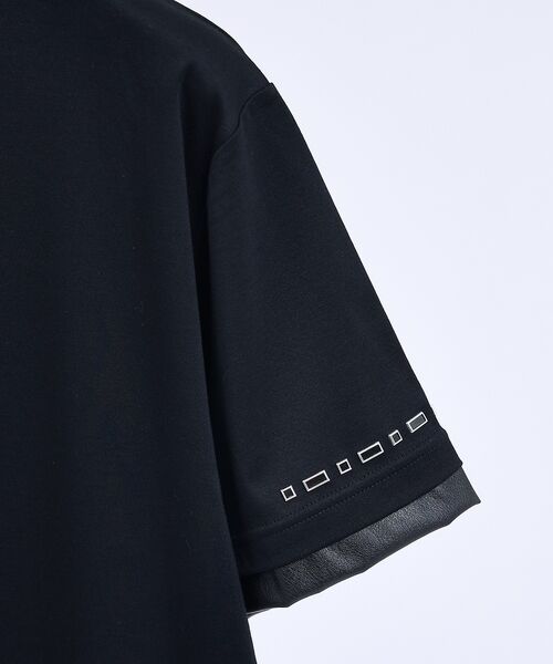 5351POUR LES HOMMES / 5351プール・オム Tシャツ | レイヤード スタッズ 半袖Tシャツ【予約】 | 詳細5