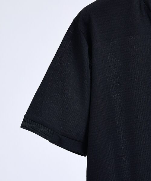 5351POUR LES HOMMES / 5351プール・オム Tシャツ | フィンリーチェック ジャガード VネックTシャツ【予約】 | 詳細5