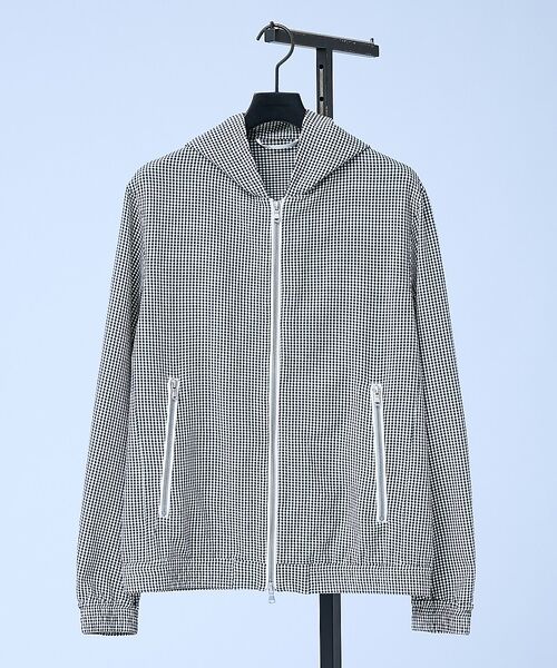 5351POUR LES HOMMES / 5351プール・オム ブルゾン | 【セットアップ対応】トリコット プリント ジョガー フーディー【予約】（チェック）