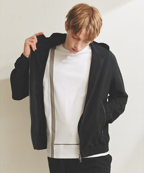 5351POUR LES HOMMES / 5351プール・オム ブルゾン | 【セットアップ対応】トリコット プリント ジョガー フーディー | 詳細19
