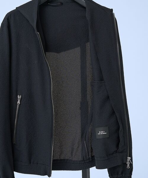 5351POUR LES HOMMES / 5351プール・オム ブルゾン | 【セットアップ対応】トリコット プリント ジョガー フーディー【予約】 | 詳細10