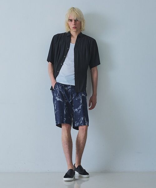 5351POUR LES HOMMES / 5351プール・オム ショート・ハーフ・半端丈パンツ | 【セットアップ対応】スモーク ジャガード ショートパンツ | 詳細4