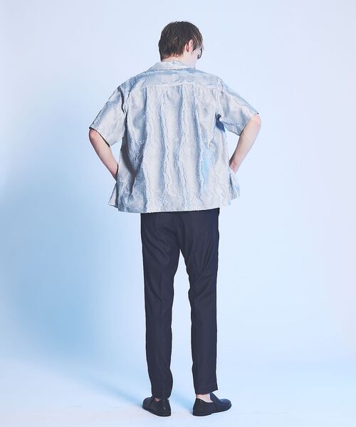 5351POUR LES HOMMES / 5351プール・オム スラックス・ドレスパンツ | 【デニムライク】 ストレッチ テーパードスラックス【予約】 | 詳細3