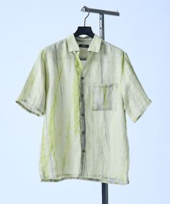 5351POUR LES HOMMES / 5351プール・オム シャツ・ブラウス | スキッパー リネン プリントシャツ【予約】