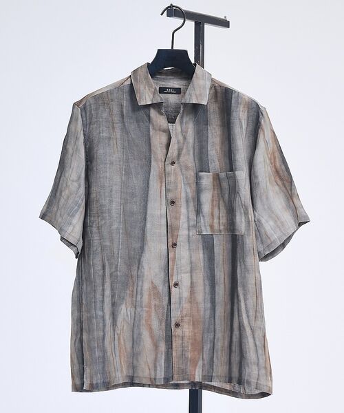 5351POUR LES HOMMES / 5351プール・オム シャツ・ブラウス | スキッパー リネン プリントシャツ【予約】 | 詳細1