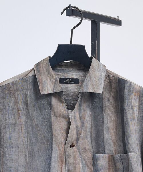 5351POUR LES HOMMES / 5351プール・オム シャツ・ブラウス | スキッパー リネン プリントシャツ【予約】 | 詳細3