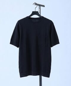 5351POUR LES HOMMES / 5351プール・オム Tシャツ | 【シルケットコットン】セーターマシーン  クルーネック ニットTシャツ【予約】