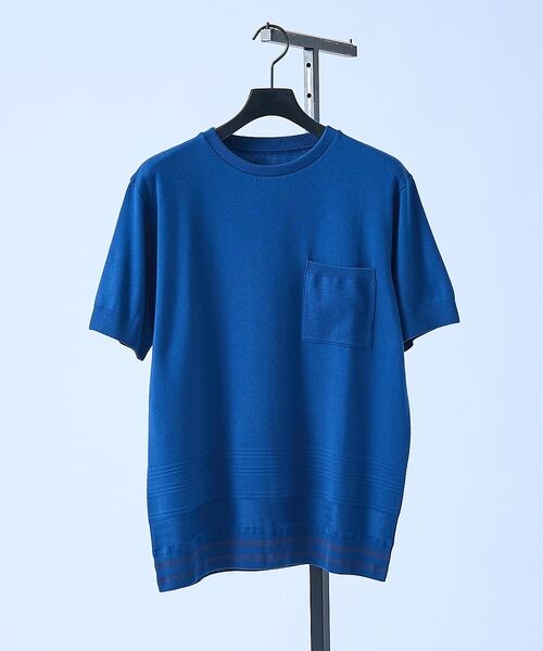 5351POUR LES HOMMES / 5351プール・オム Tシャツ | 【シルケットコットン】セーターマシーン クルーネック ニットTシャツ【予約】 | 詳細2