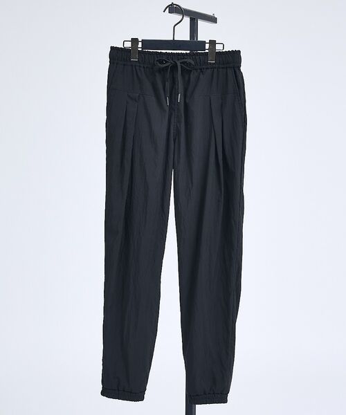 5351POUR LES HOMMES / 5351プール・オム パンツ | 【セットアップ対応】セルロース ナイロン 2タック パンツ【予約】（ブラック）