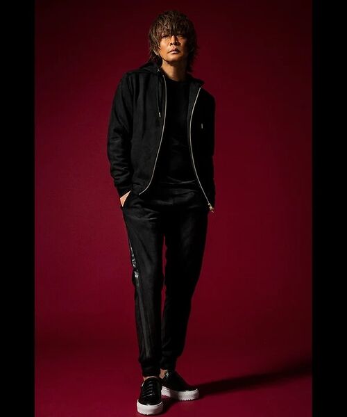 5351POUR LES HOMMES / 5351プール・オム パンツ | 【INORAN × 5351】 スウェード ジョガーパンツ | 詳細1