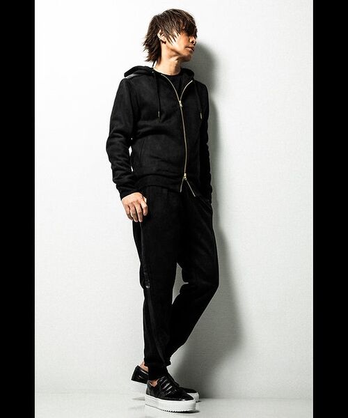 5351POUR LES HOMMES / 5351プール・オム パンツ | 【INORAN × 5351】 スウェード ジョガーパンツ | 詳細8