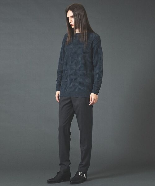 5351POUR LES HOMMES / 5351プール・オム Tシャツ | ジオメトリック ニットジャカード ロングスリーブ プルオーバー【予約】 | 詳細13