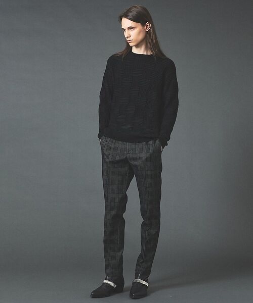 5351POUR LES HOMMES / 5351プール・オム Tシャツ | ジオメトリック ニットジャカード ロングスリーブ プルオーバー【予約】 | 詳細9