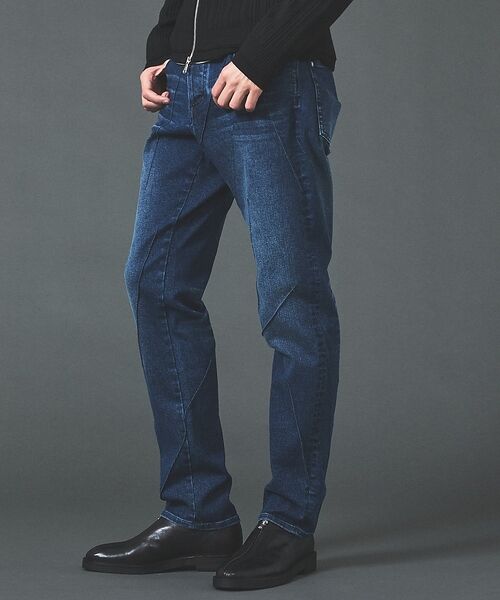 5351POUR LES HOMMES / 5351プール・オム デニムパンツ | ナイフチョップアップ テーパード スキニーデニム【予約】 | 詳細3