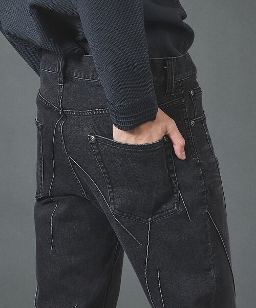 5351POUR LES HOMMES / 5351プール・オム デニムパンツ | ナイフチョップアップ テーパード スキニーデニム【予約】 | 詳細11