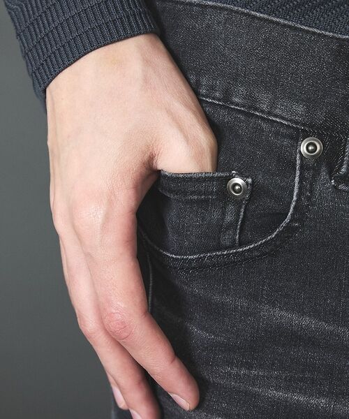 5351POUR LES HOMMES / 5351プール・オム デニムパンツ | ナイフチョップアップ テーパード スキニーデニム【予約】 | 詳細12