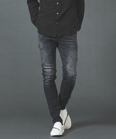 5351POUR LES HOMMES / 5351プール・オム デニムパンツ | メタリック スキニー デニムパンツ【予約】