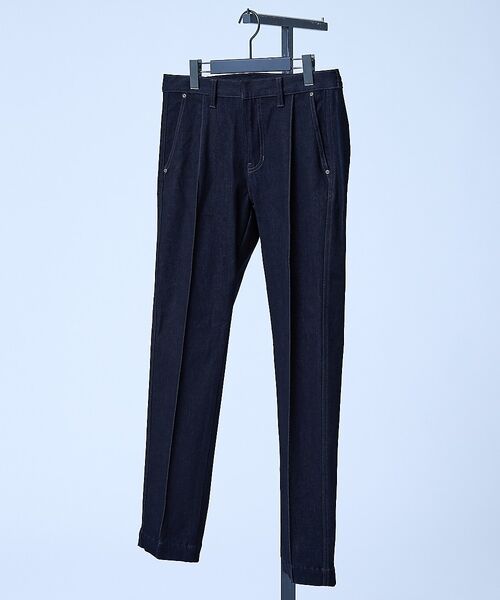 5351POUR LES HOMMES / 5351プール・オム スラックス・ドレスパンツ | 【セットアップ対応】タックテーパードデニムスラックス | 詳細1