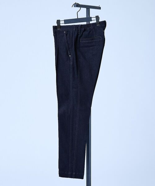 5351POUR LES HOMMES / 5351プール・オム スラックス・ドレスパンツ | 【セットアップ対応】タックテーパードデニムスラックス(インディゴ)