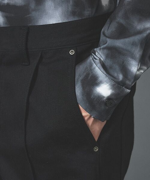5351POUR LES HOMMES / 5351プール・オム スラックス・ドレスパンツ | 【セットアップ対応】タックテーパードデニムスラックス【予約】 | 詳細7