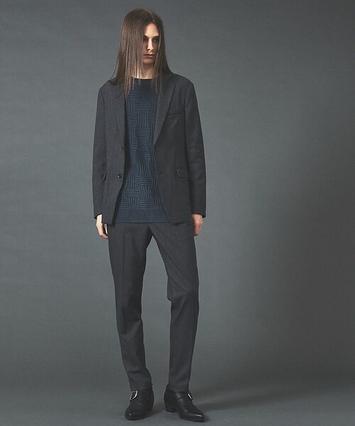 5351POUR LES HOMMES / 5351プール・オム スラックス・ドレスパンツ | 【セットアップ対応】ルレックス ストライプ テーパードスラックス【予約】 | 詳細4