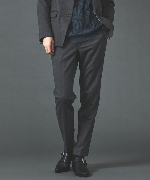 5351POUR LES HOMMES / 5351プール・オム スラックス・ドレスパンツ | 【セットアップ対応】ルレックス ストライプ テーパードスラックス【予約】（グレー）