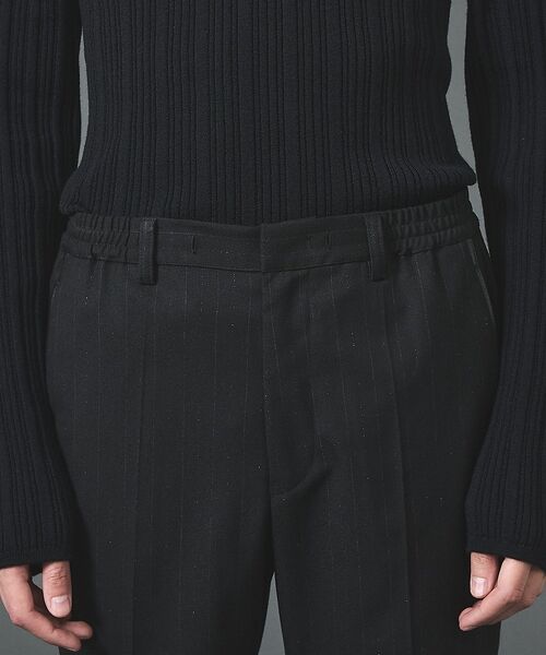 5351POUR LES HOMMES / 5351プール・オム スラックス・ドレスパンツ | 【セットアップ対応】ルレックス ストライプ テーパードスラックス【予約】 | 詳細10