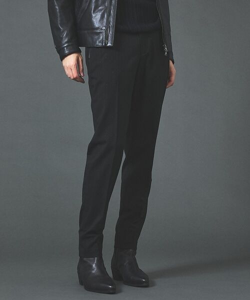 5351POUR LES HOMMES / 5351プール・オム スラックス・ドレスパンツ | 【セットアップ対応】ルレックス ストライプ テーパードスラックス【予約】（ブラック）