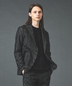 5351POUR LES HOMMES / 5351プール・オム テーラードジャケット | 【セットアップ対応】グレンチェック フロックプリント ジャケット【予約】