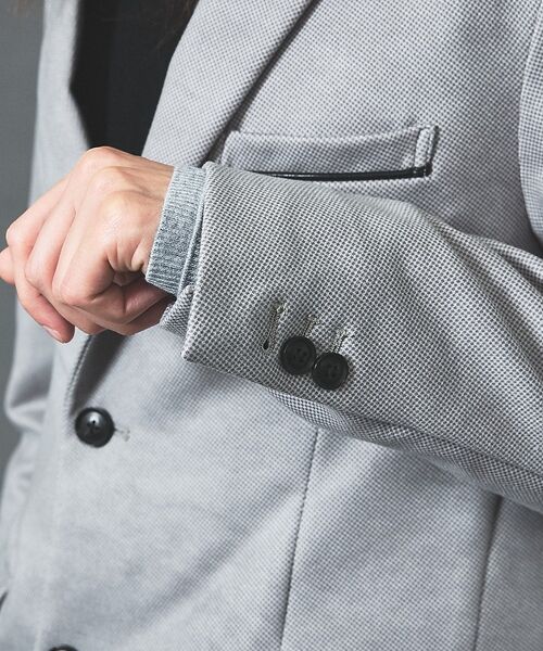 5351POUR LES HOMMES / 5351プール・オム テーラードジャケット | スモーク千鳥 ダウンファブリック テーラードジャケット【予約】 | 詳細10