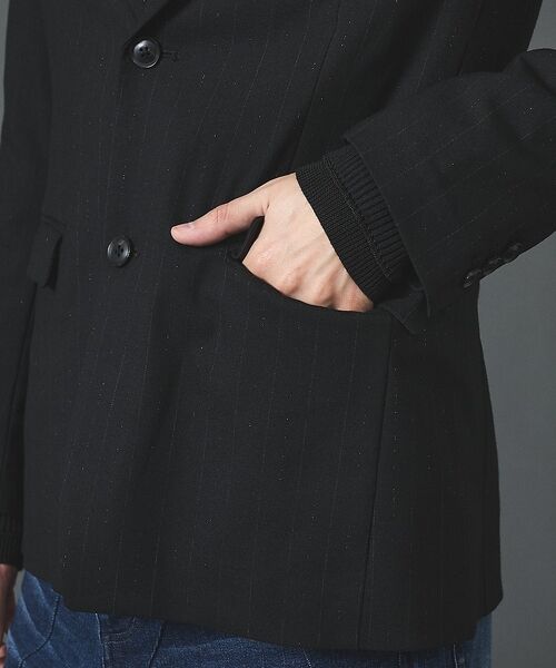 5351POUR LES HOMMES / 5351プール・オム テーラードジャケット | 【セットアップ対応】ルレックス ストライプ ノッチドラペル ジャケット【予約】 | 詳細8