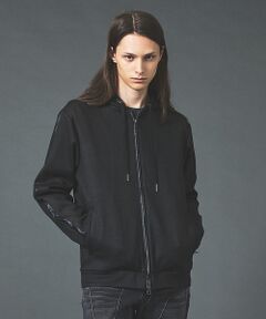 5351POUR LES HOMMES / 5351プール・オム パーカー | 【セットアップ対応】エンボス ストレッチ スウェード ジップ フーディー【予約】