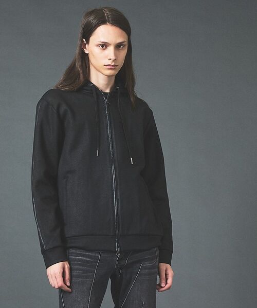 5351POUR LES HOMMES / 5351プール・オム パーカー | 【セットアップ対応】エンボス ストレッチ スウェード ジップ フーディー【予約】 | 詳細16