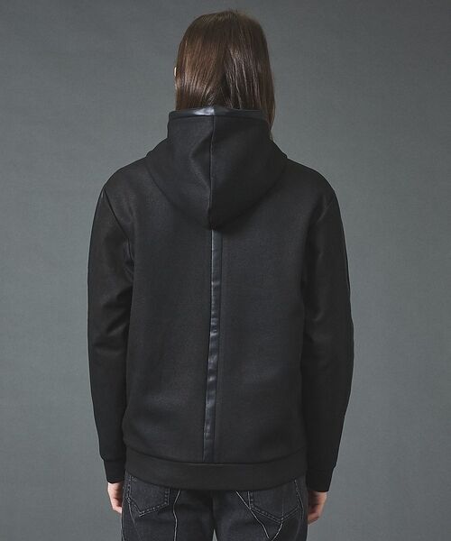 5351POUR LES HOMMES / 5351プール・オム パーカー | 【セットアップ対応】エンボス ストレッチ スウェード ジップ フーディー【予約】 | 詳細7